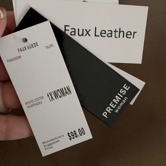 Premise faux leather coat NWT - Picture 5 of 8